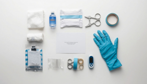 Elementos básicos de un kit de emergencias para mascotas.